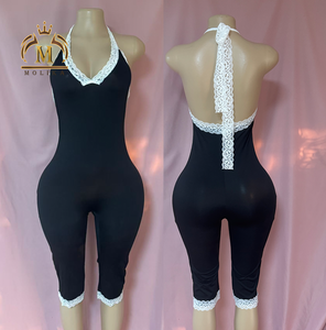 Tute intere sexy da <span class=keywords><strong>donna</strong></span> con pizzo e patchwork, aderenti, monopezzo, bodycon, per <span class=keywords><strong>donna</strong></span> 2026 - Product Image 2