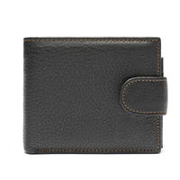 Portefeuille pour homme en cuir véritable, porte-cartes fin et léger, petit portefeuille décontracté pour homme