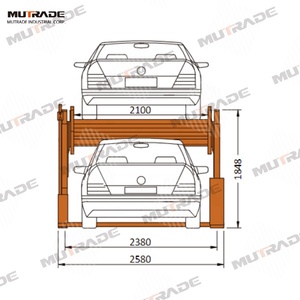 Ngầm sử dụng bãi đậu xe thang máy nghiêng 2 bài xe đóng gói nâng hai xe Stacker - Product Image 3