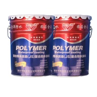 Ciment polymère toiture liquide matériaux imperméables JS composé imperméabilisation pulvérisation revêtement peinture pour béton métal toit mur