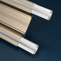 Rail de rideau à double rail en alliage d'aluminium de haute qualité, design moderne, vente chaude, pour fenêtre de maison