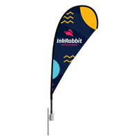 Bannière promotionnelle de drapeau de plage de plume de publicité promotionnelle extérieure
