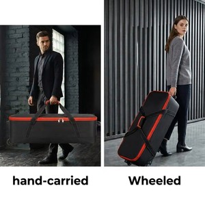 Borsa con Ruote <span class=keywords><strong>per</strong></span> Fotocamera 77cm, Valigia Imbottita in Nylon 1680D <span class=keywords><strong>per</strong></span> Treppiedi, Supporti Luce e Kit Studio - Product Image 4