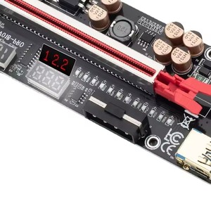 PCI-E Riser Card 009S 1X ด่วน PCI ขยาย16X 60ซม. สาย USB3.0 <span class=keywords><strong>VER009S</strong></span> 15pin SATA เพื่อ6Pin พลังงานสำหรับกราฟิกการ์ด - Product Image 5