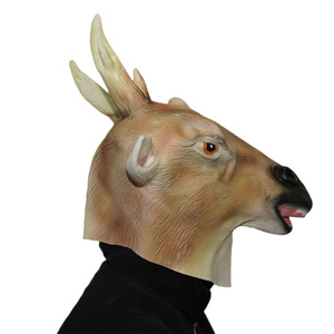 Maschere in lattice di cervo Sika per cosplay, <span class=keywords><strong>Halloween</strong></span>, Natale, film, maschera da cervo maculato, oggetti di scena per mostri, costume per feste, casco Cervus Nippon - Product Image 5