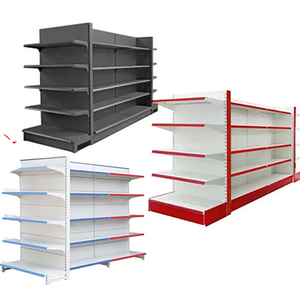Heavy duty kim loại Gondola kệ cho siêu thị tường Side quảng cáo hiển thị Rack cho bánh mì - Product Image 5
