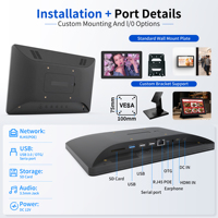 Tablette Android 11 murale 10,1 pouces RK3568 avec écran tactile VESA, PoE, Wi-Fi et port Ethernet RJ45