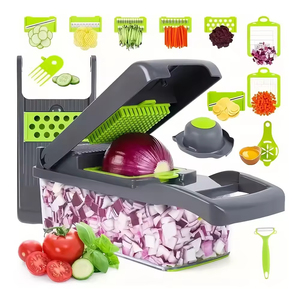 Vente en gros d'usine : Accessoires de cuisine – Hachoir à légumes multifonctionnel 16-en-1, coupe-oignon, mandoline - Product Image 1