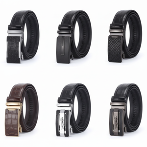 เข็มขัดหนังแท้ของผู้ชายแบบออโตเมติกสำหรับเข็มขัดจระเข้ดีไซน์สำหรับงานลำลองหรือกอล์ฟของขวัญหรือชุดสูทเครื่องประดับ - Product Image 1