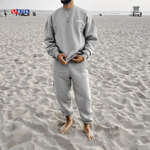 Conjunto Deportivo <span class=keywords><strong>para</strong></span> <span class=keywords><strong>Hombre</strong></span> <span class=keywords><strong>de</strong></span> Alta Calidad, Poliéster y Algodón Grueso, con Logotipo Personalizado, Sudadera y Pantalones Deportivos - Product Image 1