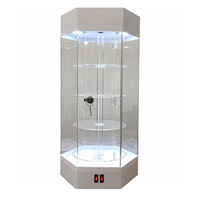Vitrine LED rotative à 360 degrés en PMMA transparent, personnalisable et écologique, avec verrouillage, pour la vente de briquets