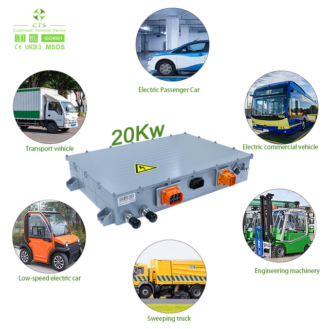 CTS 2kW 3.3kW 48V 64V 100V On-Board EV Charger Air Liquid Cooling ACDC OBC 6.6kW 10kW Battery Charger