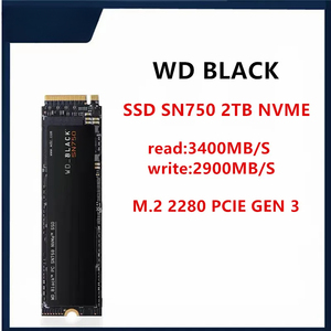 สินค้าใหม่ของแท้สำหรับ <span class=keywords><strong>SN750</strong></span> NVMe Solid State M.2 2280 PCIE3.0 SSD ภายในสำหรับเดสก์ท็อปดิสก์สีดำ1T/2T/500G - Product Image 2