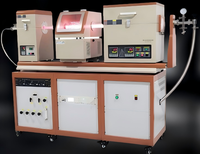 Harga Pabrik Langsung Tungku Tabung Laboratorium Multi Zona 1200C Tungku Tabung PECVD Zona Ganda Geser dengan Sistem Pemanasan Awal