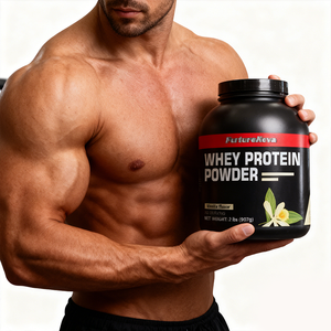 OEM özel etiket yüksek kaliteli vanilya peynir altı suyu Protein tozu Protein hizmet başına 2lb şişe beslenme Fitness takviyesi - Product Image 1