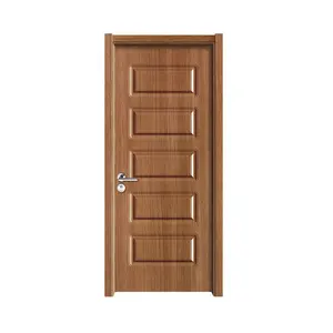 Cheap Price Engineered Panels surface interior PVC door for bathroom
