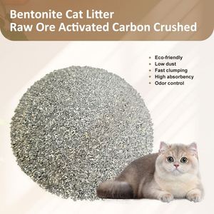 Litière pour chat en bentonite concassée et charbon actif, faible teneur en poussière, haute absorption, agglomération rapide, vente en gros OEM/ODM - Product Image 1