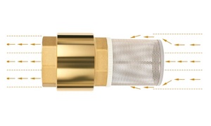 Vannes <span class=keywords><strong>de</strong></span> <span class=keywords><strong>pluie</strong></span> vertes nouvelle vanne inférieure <span class=keywords><strong>de</strong></span> 1/2 à 2 pouces en laiton vanne <span class=keywords><strong>de</strong></span> pied <span class=keywords><strong>de</strong></span> pompe à <span class=keywords><strong>eau</strong></span> à contrôle unidirectionnel avec filtre - Product Image 5