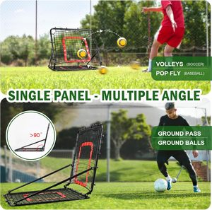 Red de Rebote para Béisbol y Sóftbol, Red de Rebote para Voleibol, Red de Entrenamiento Multideportivo, Pantalla de Rebote de Nailon de 33.5x33.5 pulgadas - Product Image 3
