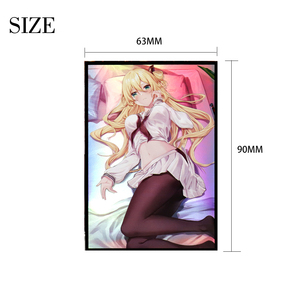 カスタムTCG公式YUGIOHサイズ63X 90MMアニメアートプリントホログラフィックカードスリーブ - Product Image 2