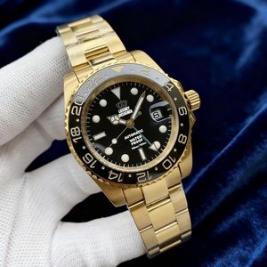 Montre mécanique automatique de luxe personnalisée avec <span class=keywords><strong>lunette</strong></span> en céramique de 40 mm, mouvement 3285, étanche à 100 m, remontage automatique, montre de plongée pour homme - Product Image 4