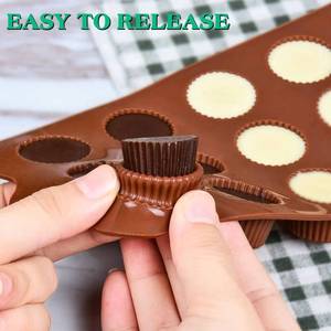 3-piece <b>set</b> of non-stick silicone molds, 3D-shaped chocolate <b>baking</b> tools - Product Image 3