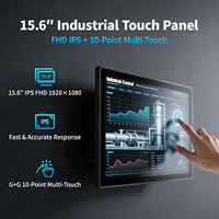 Computadora Industrial Todo en Uno con Panel AMD de 15.6 Pulgadas, Android 12, Sin Ventilador, RK3399, DDR3 4GB, 64GB ROM, Pantalla Táctil LCD Integrada