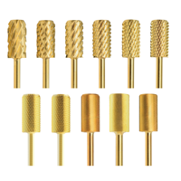 Broca de seguridad redonda 5 en 1 para taladro de uñas, de 6.6 mm, con barril grande, para zurdos, de fábrica china, fina 4XC, original