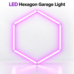 Éclairage de garage LED hexagonal IP66, éclairage de plafond modulaire en nid d'abeille, lumière du jour 6000K, faisceau à 360 degrés pour garage, atelier, réparation automobile - Product Image 5