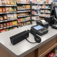 Lecteur-graveur de cartes à puce à bande magnétique et à puce IC (MSR) économique, sans SDK, très demandé pour les systèmes de point de vente (POS)