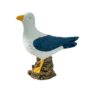 Figurines décoratives en résine de mouette, statues d'oiseaux pour la décoration de la maison, modèle artisanal artistique, ornements de style méditerranéen, animaux - Product Image 4