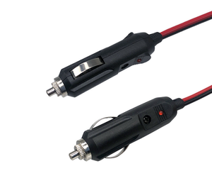 สายต่อปลั๊กจุดบุหรี่ในรถยนต์ หัวต่อแบบ SAE สายทองแดงแท้ หุ้มด้วย PVC มาตรฐาน IP65 สีแดงดำ สำหรับรถจักรยานยนต์และเครื่องใช้ไฟฟ้าภายในบ้าน - Product Image 1