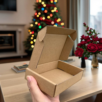 Cajas de Cartón Reciclables Ecológicas Personalizadas, Cajas de Embalaje Corrugadas Resistentes para Calcetines, Transporte de Comercio Electrónico