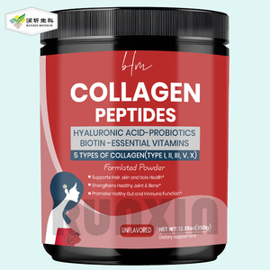 350g de Colágeno Multi-Tipo en Polvo sin Sabor, 5 Tipos, con Ácido Hialurónico, Probióticos, Biotina y Vitaminas, en Botella - Product Image 1