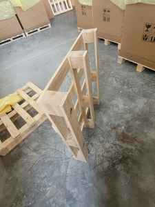 Diseño de hoja deslizante de paletas de madera de entrada de cuatro vías de servicio pesado con acceso a Montacargas para envío industrial, disponible a granel - Product Image 2