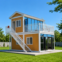 Maison modulaire préfabriquée 4x6 de premier choix, villa moderne à 2 étages, hôtel, immeuble de bureaux