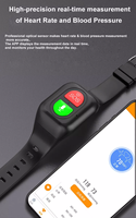 Jam Tangan Pintar Senior WONLEX IP67 Tahan Air untuk Lansia, 4G, Ukuran Kecil, Kartu SIM, Tombol SOS