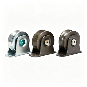 Poulie à gorge en V pour câble métallique avec plaque de base, robuste, en acier galvanisé, double roulement, industrielle, certifiée CE, OEM disponible - Product Image 5