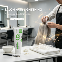 YOORGANIC Crème décolorante professionnelle pour salon, marque privée, 9 niveaux d'éclaircissement capillaire