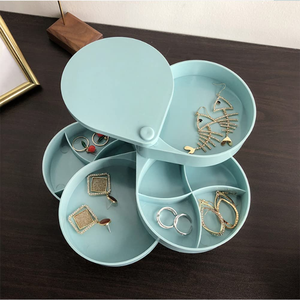 Wholesale Wholesale New Rotating Jewelry <b>Box</b> Four Layers Packaging Accessories - Product Image 5