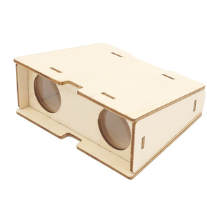 Anbau Wissenschaft Teleskop Spielzeug DIY Hände Fähigkeit Verbesserung Holzhandwerk DIY Fernglas für Kinder - Product Image 1