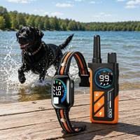 Neues Intelligentes Hundetrainingshalsband, 2-in-1 Trainings- und Antibell-Gerät für Haustiere, Wiederaufladbares Wasserdichtes Haustierzubehör für Mehrere Hunde