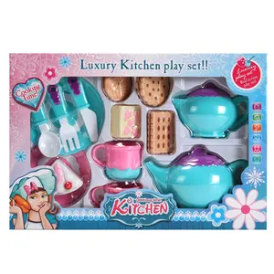 Melhor qualidade crianças jogar cozinha tarde chá brinquedo conjunto para venda