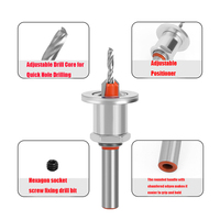 Fraise à sertir CR Laiwei 8MM à queue en HSS avec pointe en carbure, tête en alliage pour vis, installation facile, perçage total de 74,8 mm