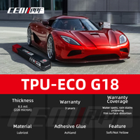 Film de protection de peinture automobile en TPU écologique auto-réparant hydrophile transparent TPU-ECO G18 8,5 mil, fourni par l'usine