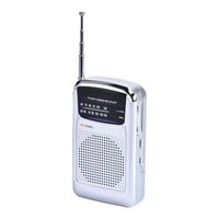 Radio de poche compacte FM/AM en gros, avec clip ceinture et antenne télescopique, fonctionne sur piles pour usage domestique d'urgence