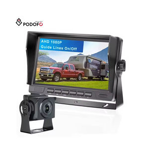 Kit de Asistencia de Marcha Atrás AHD HD Podofo con Pantalla de 7 Pulgadas, Cámara Impermeable y Cable de Extensión de 15M para Modificación de Autobuses y Camiones - Product Image 1