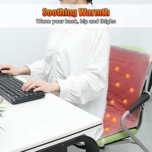 Coussin chauffant USB à 3 températures pour chaise de bureau, voiture et stade – Coussin chauffant portable et rechargeable - Product Image 2