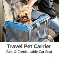Sac de transport pour animaux de compagnie respirant, pliable, grande capacité, portable, pour petits chiens et chats, accessoires de voyage en voiture