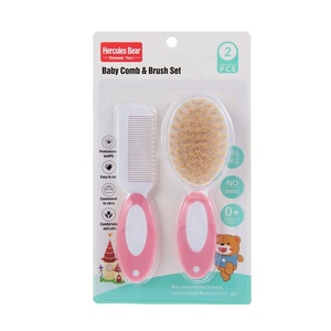 Venta al por mayor OEM bebé peine cepillo de plástico cepillo y peine bebé conjunto productos para el cuidado del cabello y la cabeza del bebé 9502 - Product Image 6